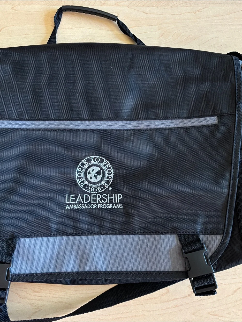 People to People 1956 Leadership Programs Black Laptop Bag by Gemline